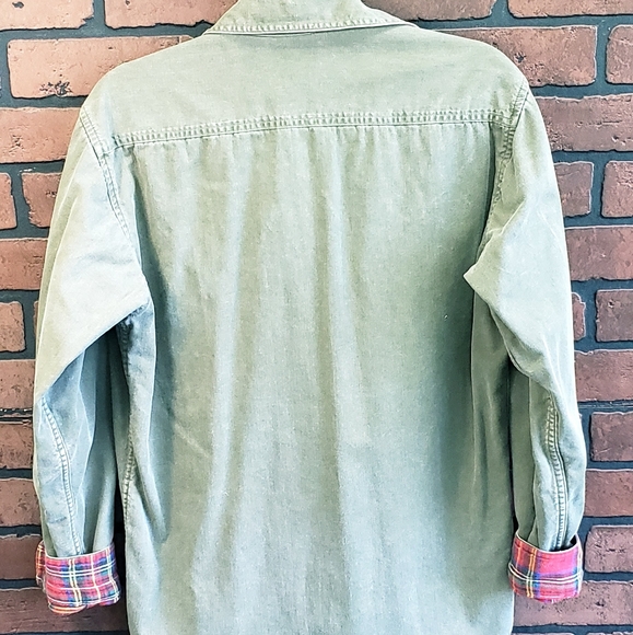 Men's L.L. Bean blue Jean Shirt - Picture 3 of 4